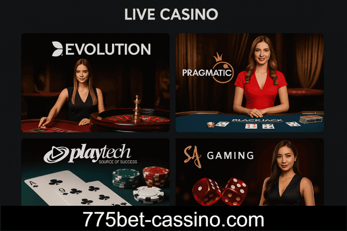 Live Casino 775BET bônus e prêmios incríveis