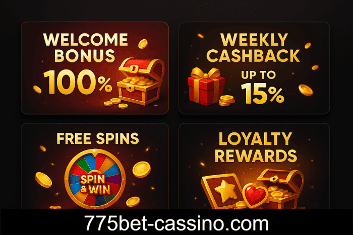 Promoções imperdíveis do Cassino 775BET